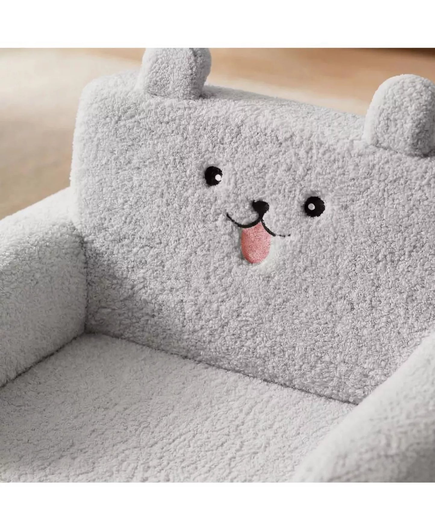 2-in-1 Toddler Sofa Chair Converts to Flip-Open Lounger Bed