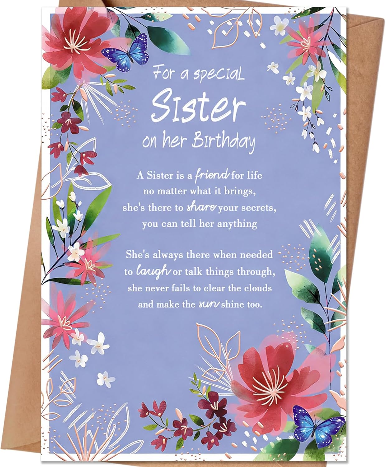 Sister Birthday Card£¬Happy Birthday Cards & Gift for Sister
