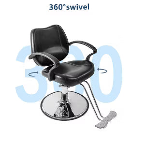 Karl Home Black Hydraulic Barber Styling Chair Hair Beauty Salon Equipment
