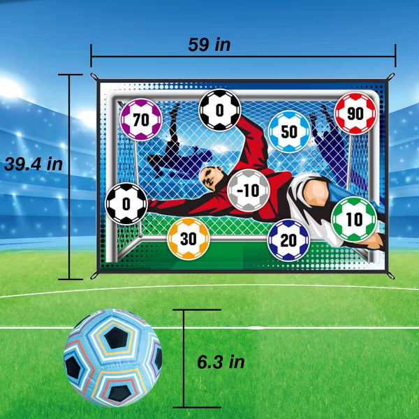 TITQWOP Sticky Soccer Games Set for Kids – Indoor/Outdoor Mini Goal with Adhesive Balls | No Inflation Needed | Fun Backyard & Birthday Gift