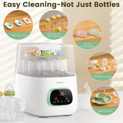 Kmaier All in One Baby Bottle Care Machine Wash,Sterilizer And Dryer
