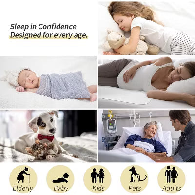 Hoey 2-Pack 34" x 52" Extra Absorbency Washable Waterproof Underpads – Reusable Bed Pads for Adults and Pets