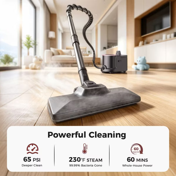 Teendow Multipurpose Steam Cleaner, Handheld Pressurized Steamer for Home Use, Deep Cleaning Steam Mop for Tile, Floor