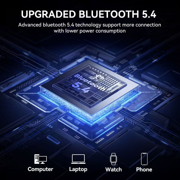 VEAT00L A9 ANC+ENC Earbuds with Smart Touch Screen,Bluetooth 5.4, HiFi Stereo Multiple EQ settings