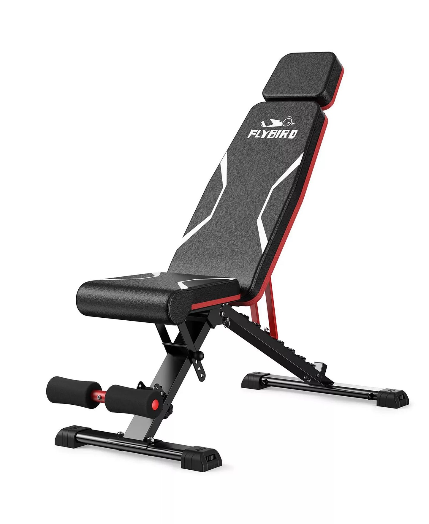 WB3 Weight Bench with Headrest, 750LBS Foldable Adjustable Bench Press, Incline Decline Flat Workout Bench Fits 6'5''