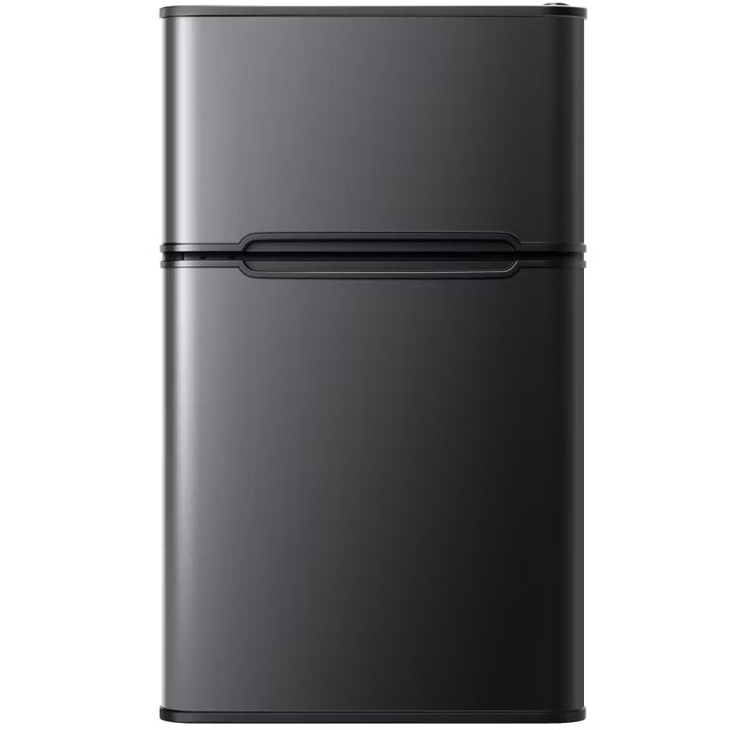 Simzlife 3.2 cu. ft. Mini Refrigerator with Freezer, Compact Dorm Fridge, Adjustable Removable Shelves, 2 Shelves, ETL Certified, Black
