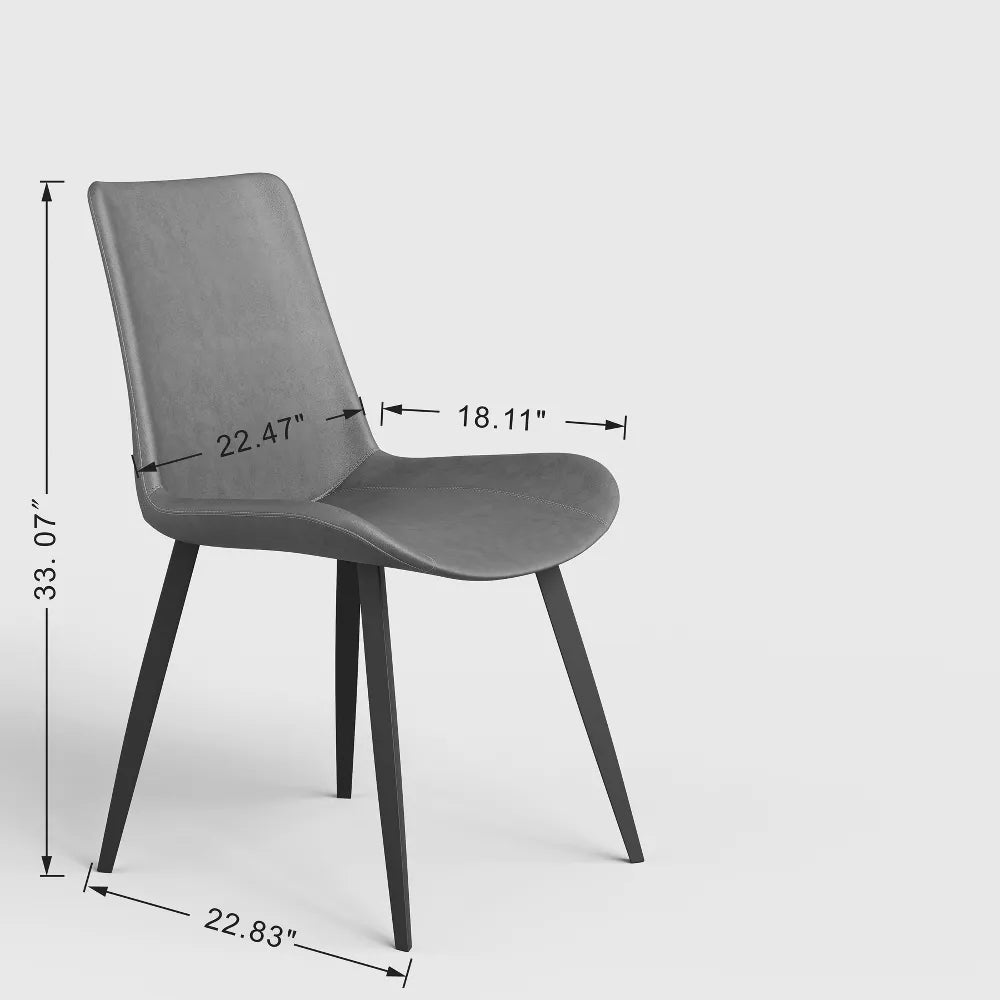 Luhey Faux Leather Upholstered Dining Chair (Set of 2) - Tree City