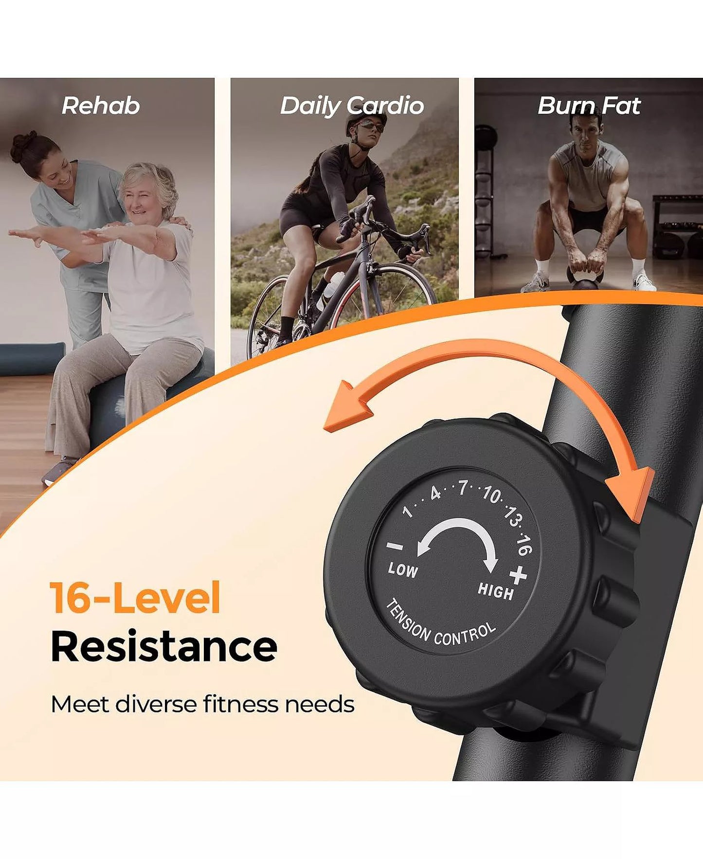 Smart Recumbent Exercise Bike Pro with APP, 350LB Capacity, 16-Level Magnetic Resistance, LCD Monitor and Pulse Sensors