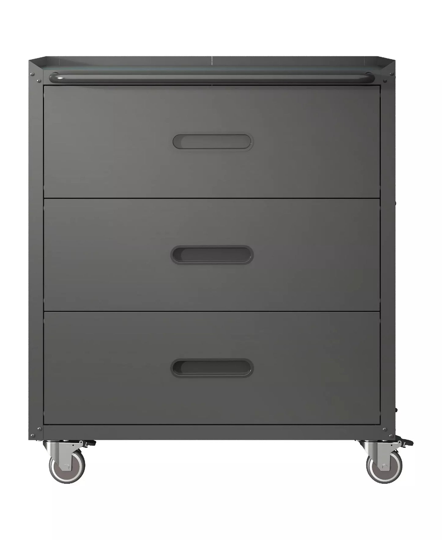 3-Drawer Heavy Duty Metal Storage Cabinet - Rolling Steel Tool Chest with 360degree(s) Wheels