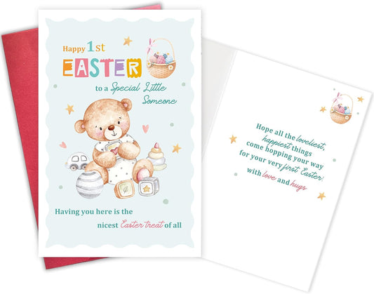Cute 1st Easter Card for Baby, Easter Greeting Card for Newborns, Happy 1st Easter to A Special Little Someone