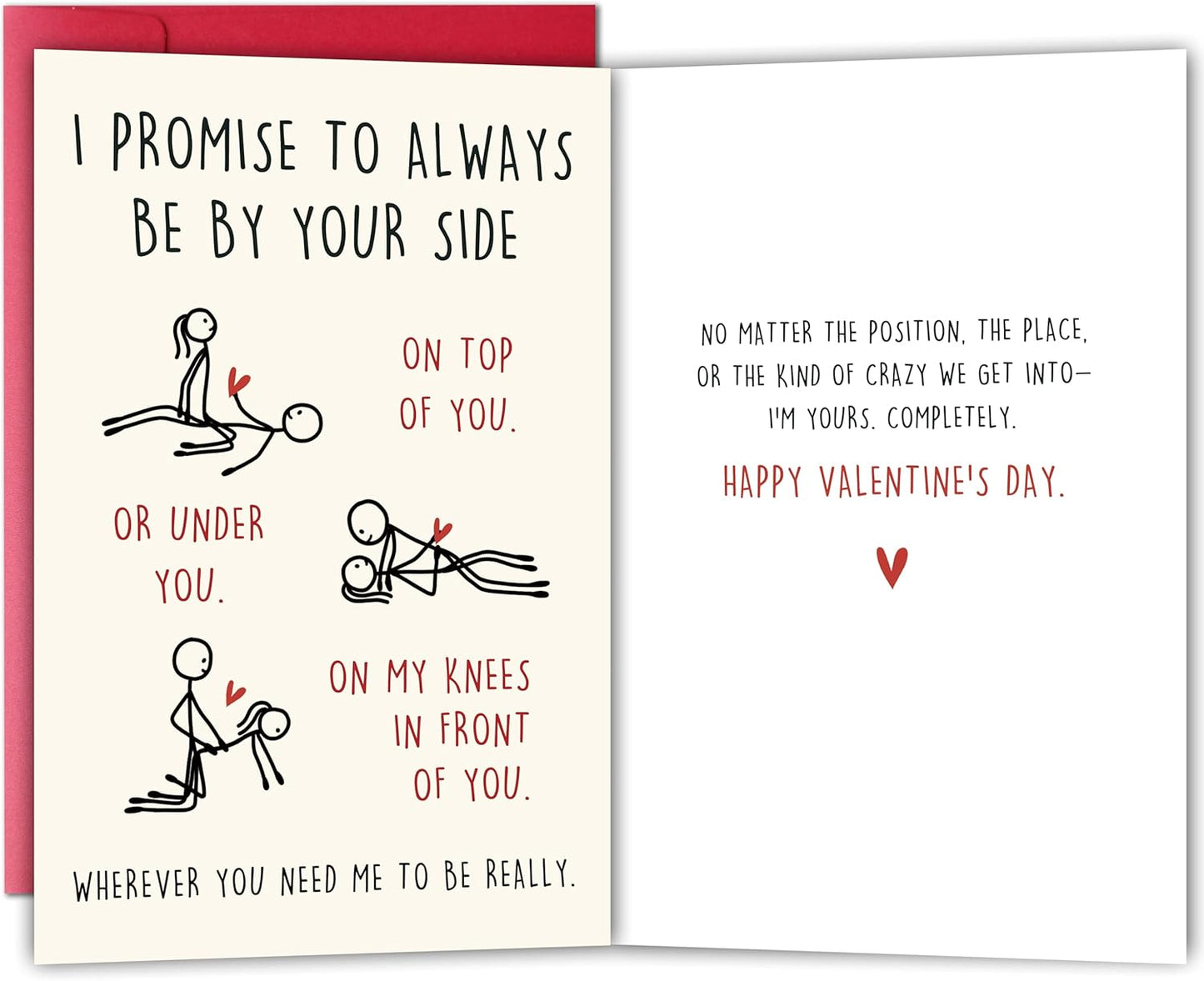 Funny Valentine¡¯s Day Card Gift for Husband Fiance Boyfriend, Romantic Adult Humor Valentine Card Gift for Wife Fiance Girlfriend