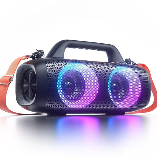 VEATOOL Portable Bluetooth Speaker, 60W Peak, Loud Bass, 24H Play, RGB Lights, for Outdoor, Home, Party, Pool, Beach, Gym, Work, Gifts
