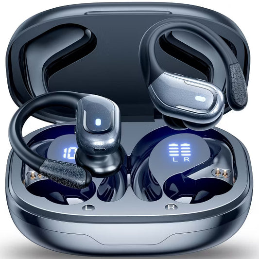 VEATOOL Wireless Earbuds 150Hrs Bluetooth 5.4 IP68 Waterproof Sports Earphones with 6 ENC Mic