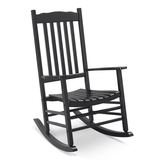 Karl Home 46 in. Solid Wood Outdoor Rocking Chair