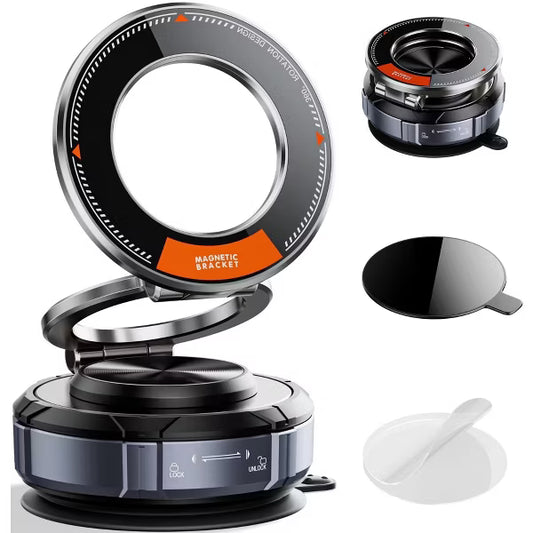 MagSafe Car Mount, Suction Cup Phone Holder, 360 Zinc Alloy Vacuum Car Holder, 98 LBS Strong for iPhone 17 16 15 14 13 Android