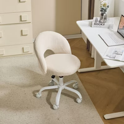 Karl Home |Khaki 21 inch W Small Office Chair Task Chair With Wheels