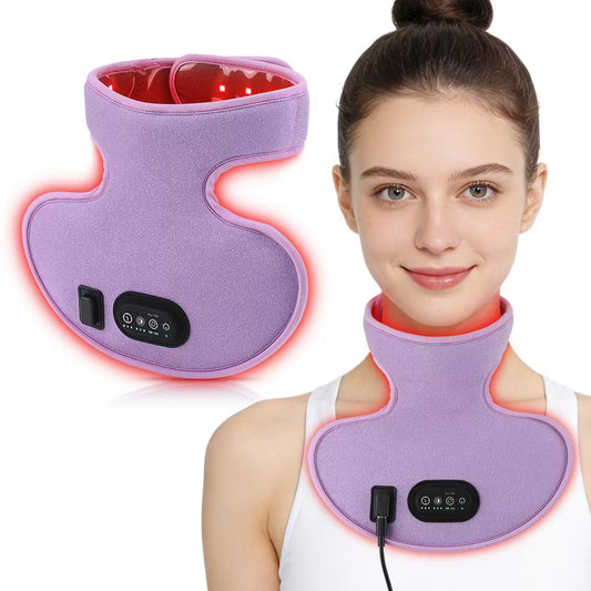 Morfone 72 LED 660nm+850nm near infrared Red Light Therapy Portable Wrap for Neck Pain Relief