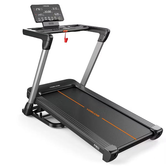 YOSUDA Foldable Treadmill with Incline 0–18% and 0.6–8.7 MPH,380 lbs Capacity Heavy Duty Z-Shaped Steel Frame,Brushless Motor,Smart LED Display