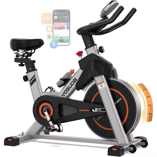 YOSUDA Plus Model Magnetic Exercise Bike,Indoor Cycling Bike Stationary,350LB Weight Capacity,Tablet Holder,Stationary Bike for Cardio Training