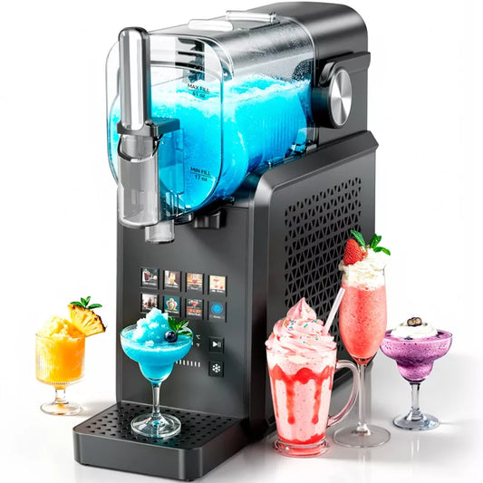 YOMA Ice Cream Maker 8-in-1 Slushie Machine, 48oz Countertop with Self-Cleaning, Makes Slush, Milkshake, Soft Ice Cream & Spiked Slush
