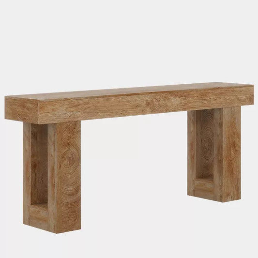 Tribesigns 63-Inch Console Table, Wooden Rectangular Sofa Table Behind The Couch for Entrance, Hallway