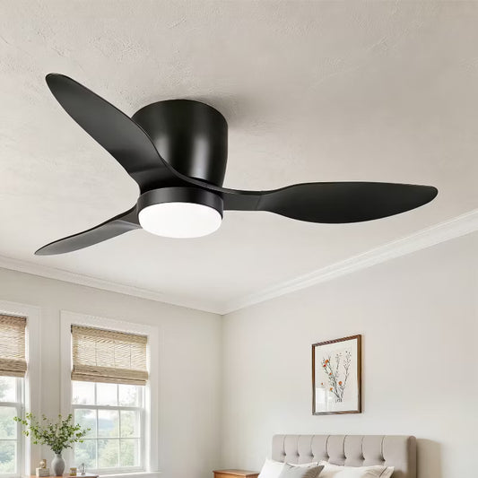 Wanze of Ocean 42 In. Indoor 3 ABS Blade Ceiling Fan with Dimmable LED Light, Reversible DC Motor, App Control For Bedroom Living Room and kitchen