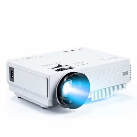 1080P Portable Projector, 200" Display, Outdoor Movie Projector, Home Theater, Compatible with HDMI/USB/AV/Smartphone/TV Box/Laptop