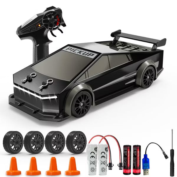 TITQWOP 1:24 Scale RC Drift Car 2.4GHz 4WD Mini RC Drift Car 15KM/H High Speed with LED Lights Drifting Tire Racing Sport Toy for Adults Boys Girls