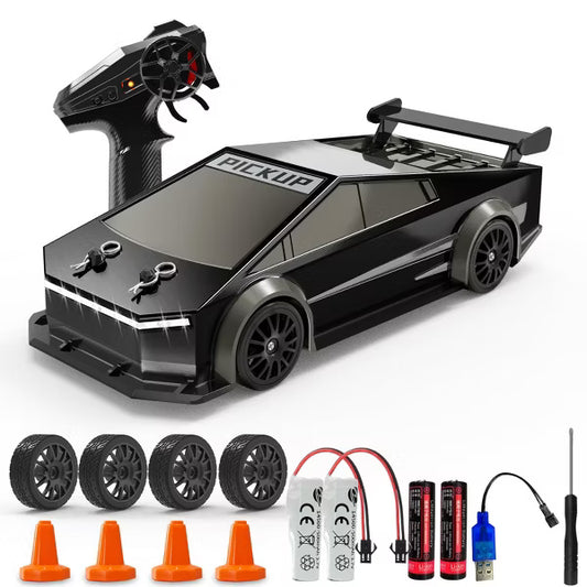 TITQWOP 1:24 Scale RC Drift Car 2.4GHz 4WD Mini RC Drift Car 15KM/H High Speed with LED Lights Drifting Tire Racing Sport Toy for Adults Boys Girls