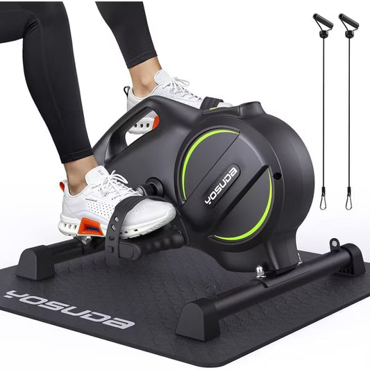 YOSUDA Under Desk Bike with 16-Level Magnetic Resistance, Mini Exercise Bike with Bluetooth App,for Home Exercise & Recovery