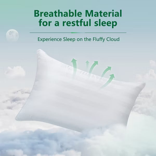 Bed Pillows Queen Size 2 Pack Soft Down Alternative Microfiber Pillows for Sleeping Luxury Hotel Collection Bed Pillow