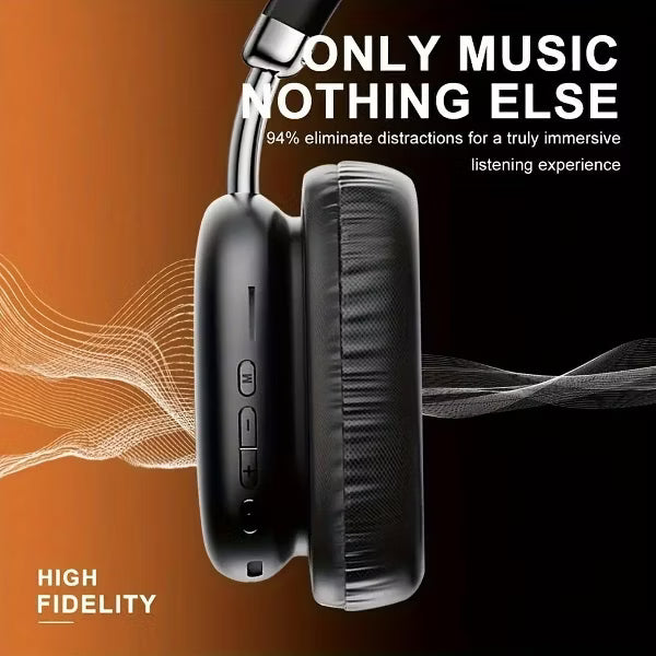 VEATOOL Wireless Bluetooth Headphones,40 Hrs Playtime Wireless Over-Ear Headphones,4 Mics ENC Noise Cancelling for Clear Calls, Lightweight Headset
