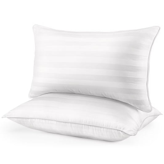Zibroges Bed Pillows Queen Size Set of 2 Down Alternative Microfiber Cooling Pillows for bed