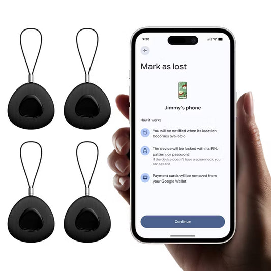 Smart Tracker Works with Apple Find My, Bluetooth Tracker Key Finder Item Locator for Keys Luggage Wallet with Case Lanyard