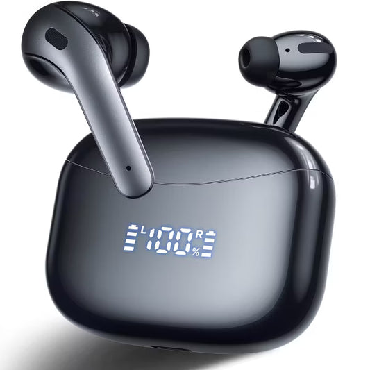 Wireless Charging Bluetooth Earbuds, Hi-Fi Stereo, Touch, IPX Waterproof, Mic – iPhone, Samsung & Android