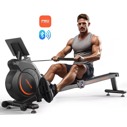 YOSUDA Magnetic Rowing Machine for Home Workout, Rower Machine 350 lb capacity