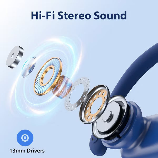 VEAT00L Wireless Earbuds Bluetooth 6.0 Sport 200Hrs Earhook 6 ENC Mic IP68 Waterproof Workout Running