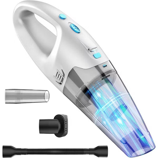 Teendow Portable 6000Pa Cordless Handheld Vacuum, Vacuum Cleaner for Car Interior Cleaning,with Hose,Rechargeable