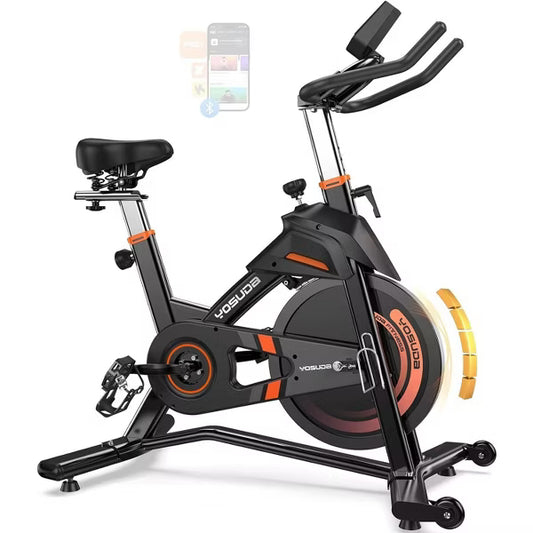 YOSUDA Pro Max Model Magnetic Exercise Bike with 400 lbs capacity,indoor Cycling Bike Stationary with Comfortable Seat Cushion