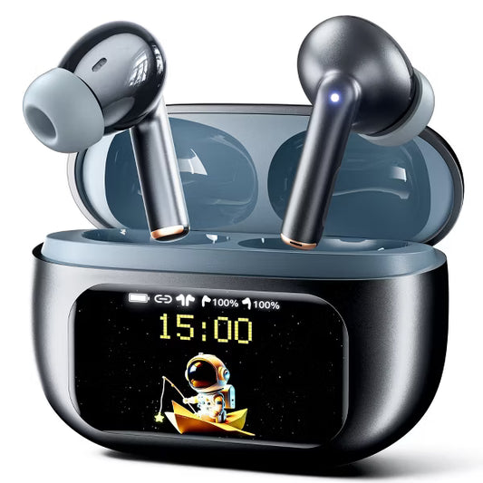 VEATOOL Wireless Earbuds with Smart Touch Control, ANC+ENC Noise Cancellation, 40H Stereo Deep Bass, IPX7 Waterproof Rating, 5 EQ Modes