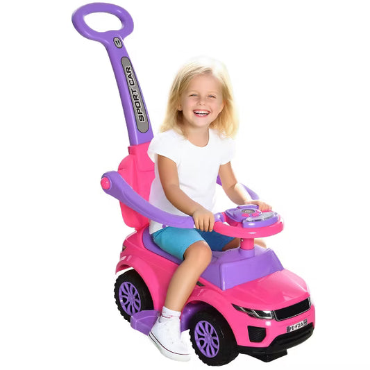 2 In 1 Push Cars for Toddlers Kid Ride on Push Car Stroller Sliding Carfor Boy Girl 1-3 Years Old
