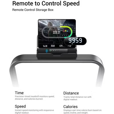 15 Incline Walking Pad Treadmill with Handlebar, 2.5HP Quiet Folding Under Desk Treadmill for Home Office (BLACK)