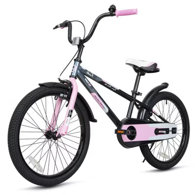 Hykolity Kids Bike Boy Girl Bicycle 20 inch for Children Child Sport Bike with Kickstand Black Pink