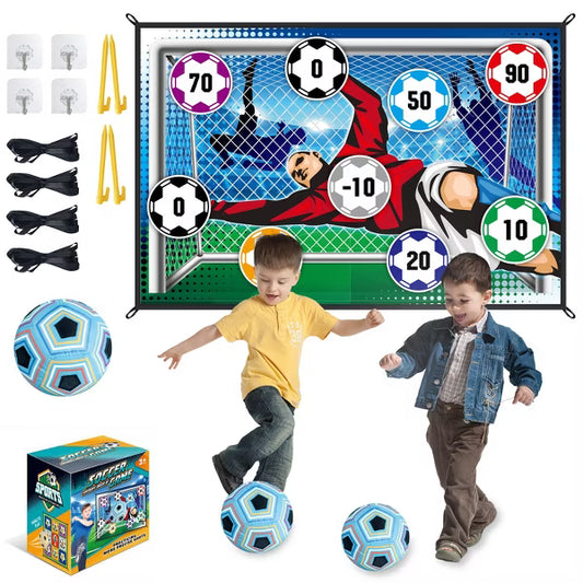 TITQWOP Sticky Soccer Games Set for Kids – Indoor/Outdoor Mini Goal with Adhesive Balls | No Inflation Needed | Fun Backyard & Birthday Gift