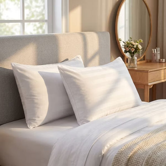 Bed Pillows Queen Size 2 Pack Soft Down Alternative Microfiber Pillows for Sleeping Luxury Hotel Collection Bed Pillow
