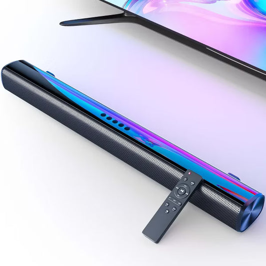VEAT00L 2.1ch Sound Bar w/ built-in subwoofer, 40W, 3D surround. HDMI ARC, Bluetooth, Optical, RCA, USB, AUX. Wall mountable for TV.