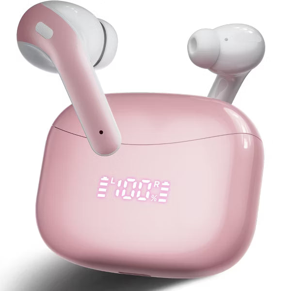 Wireless Charging Bluetooth Earbuds, Hi-Fi Stereo, Touch, IPX Waterproof, Mic – iPhone, Samsung & Android