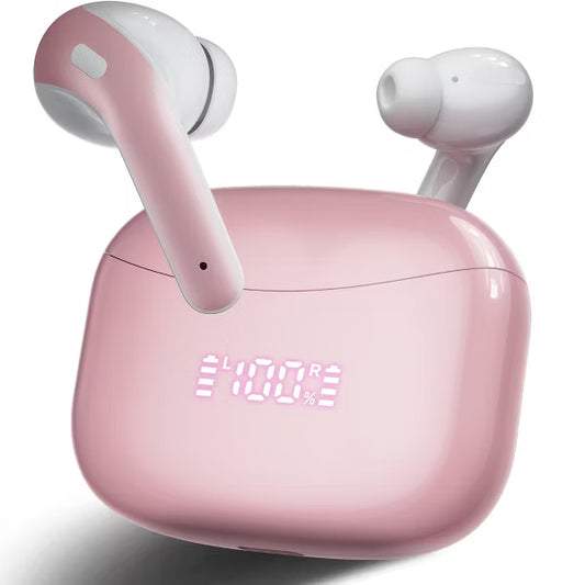 Wireless Charging Bluetooth Earbuds, Hi-Fi Stereo, Touch, IPX Waterproof, Mic iPhone, Samsung & Android