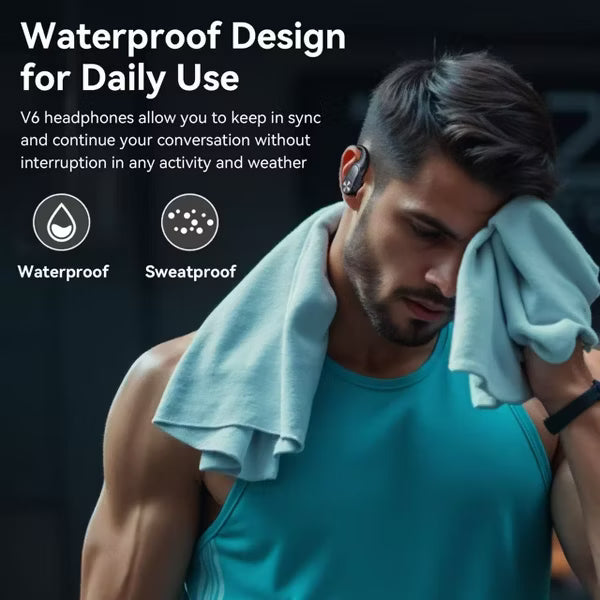VEAT00L Wireless Earbud, 80Hrs Bluetooth 5.3 Headphones IP7 Waterproof for Sport, Running Wireless Earphones