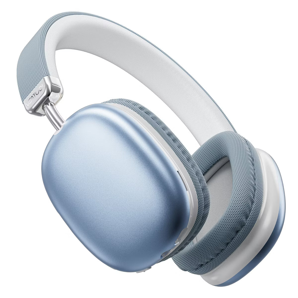 SY-BT1632 Blue Over-Ear Bluetooth Headphones: 40mm Bass Driver, Bluetooth 5.3 Dual-Mode, 40hr Battery, Comfort Fit